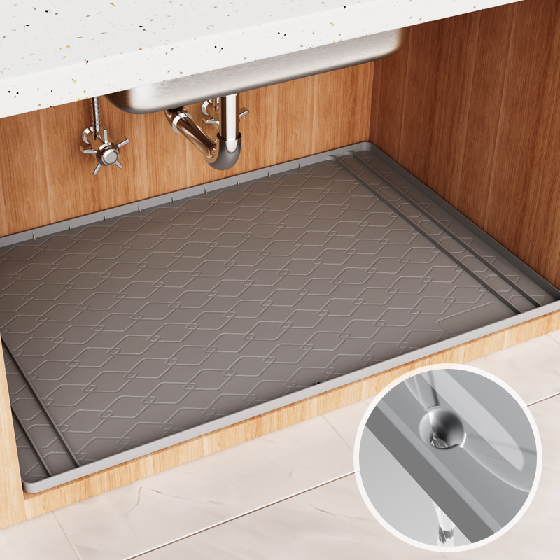 Home Essentials Bathroom Storage - حصيرة سيليكون تحت الحوض، أدوات أساسية