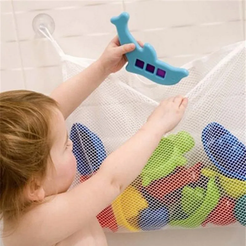 Home Goods Bathroom Storage - حقيبة حمام شبكية للأطفال، سلة كرتونية