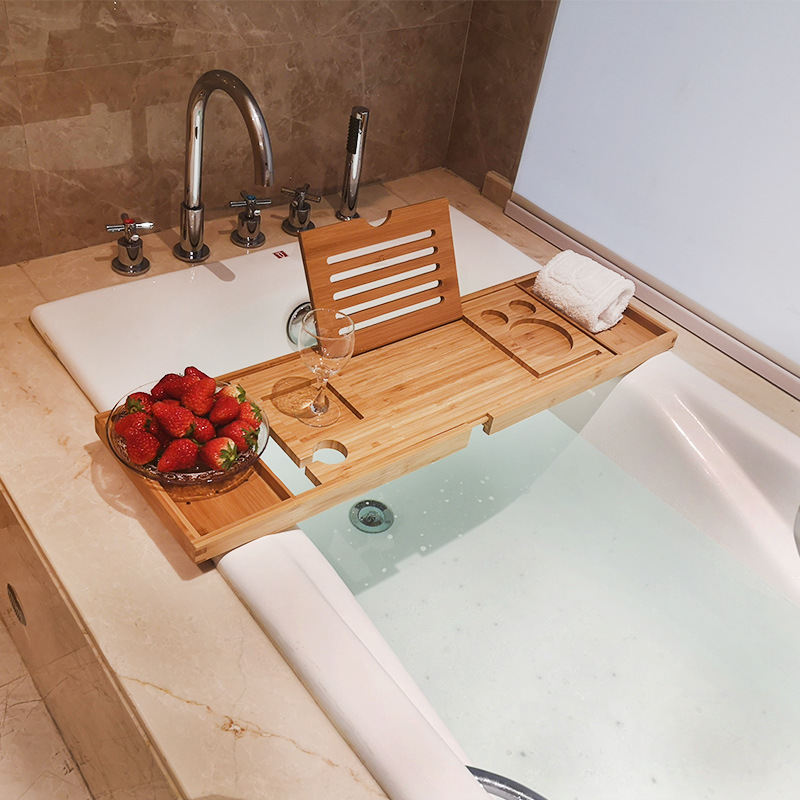 Bath Caddy Tray - جديد قابل للتعديل المنزل علبة حمام
