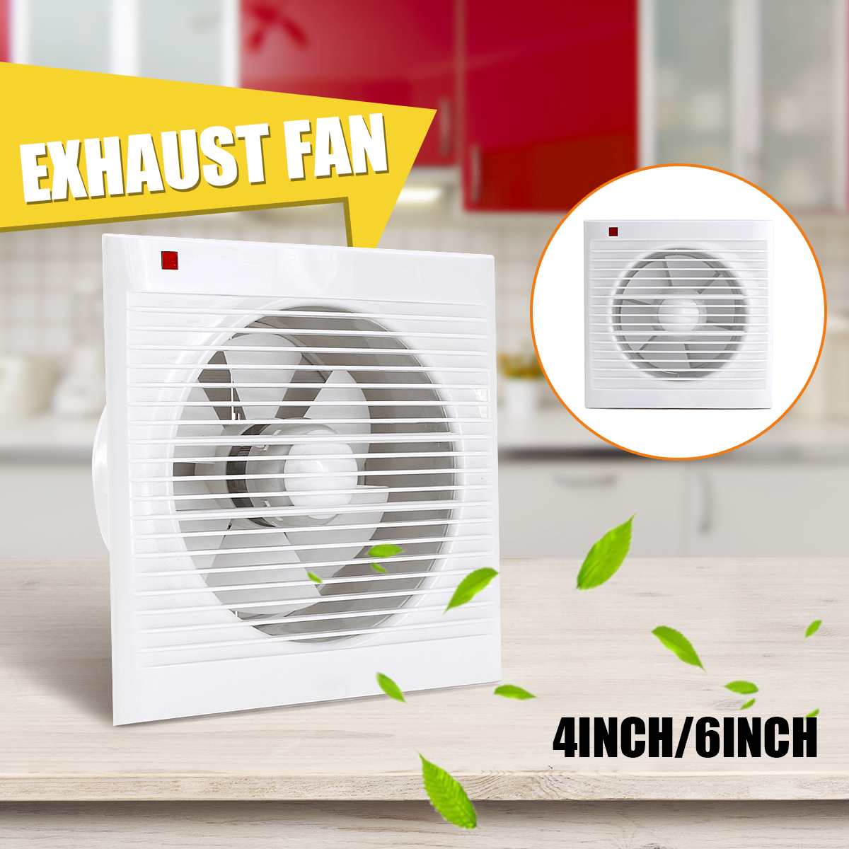 Home Bathroom Fan - 4 بوصة 6 بوصة 8 بوصة