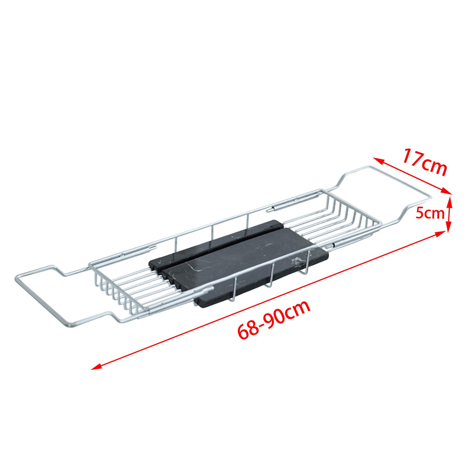 Bath Caddy Tray - رف تخزين متعدد الاستخدامات لحوض الاستحمام