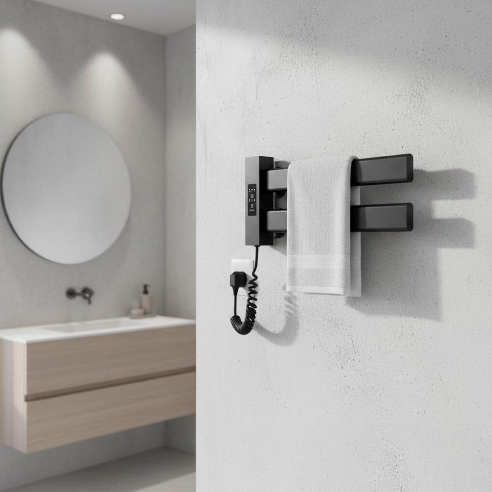 رف تدفئة المناشف الذكي سهل الت - مراجعة Towel Warmer Electric وسعره
