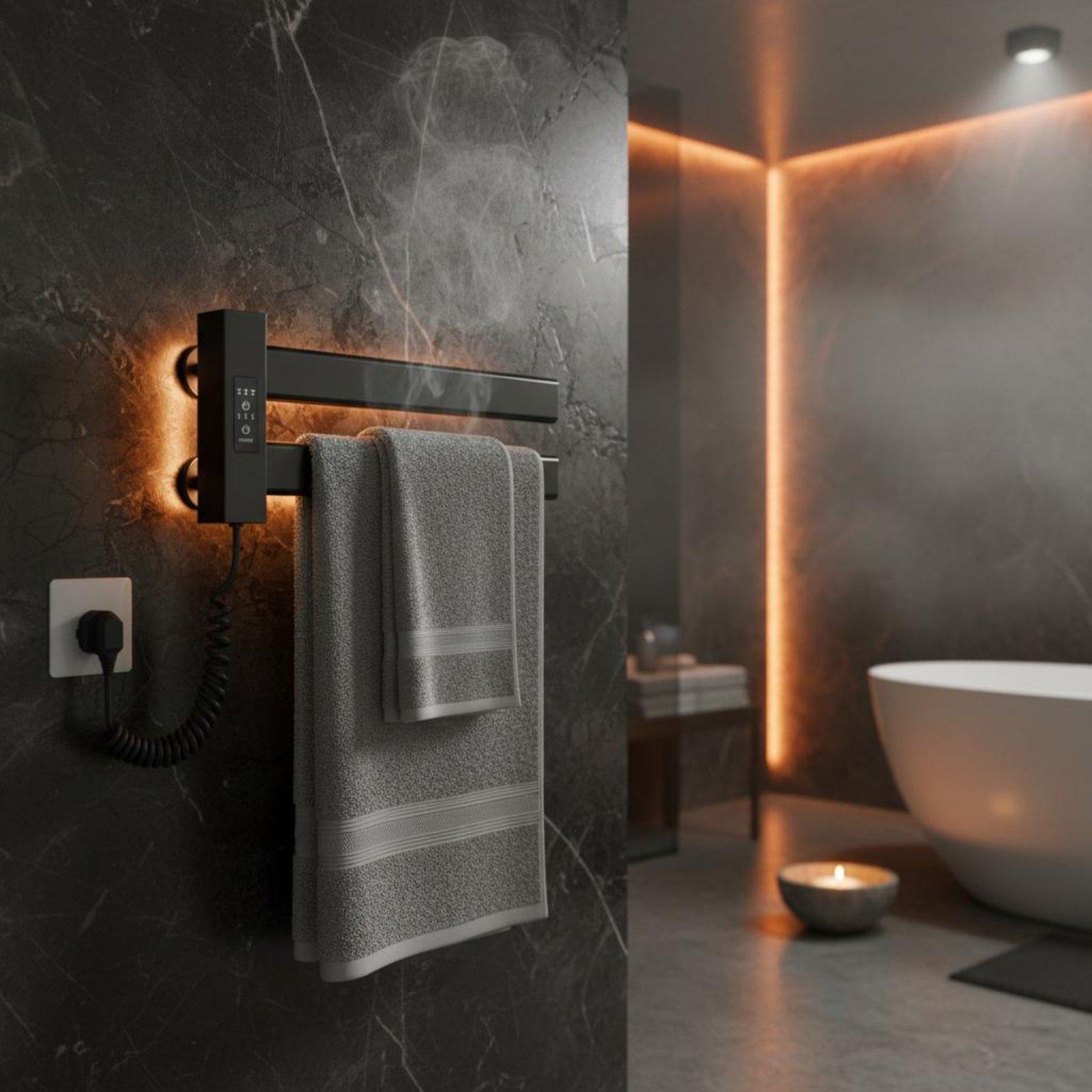 رف تدفئة المناشف الذكي سهل الت - مراجعة Towel Warmer Electric وسعره