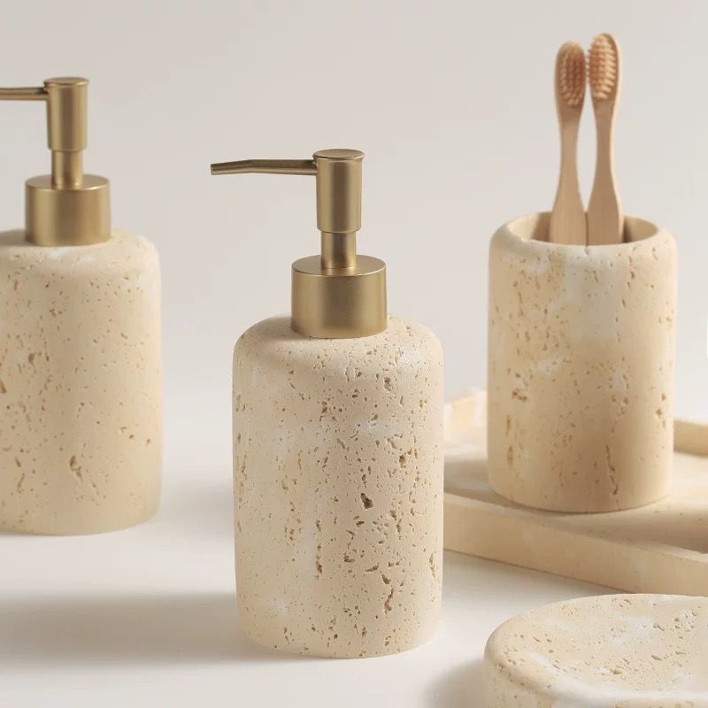 موزع سائل للحمام من الرخام الأ - مراجعة Zara Home Bathroom Set وسعره