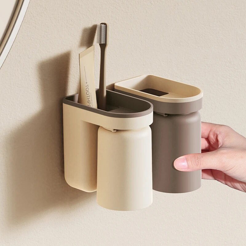 رف تخزين فرشاة أسنان مثبت على  - مراجعة Home Goods Bathroom Storage وسعره