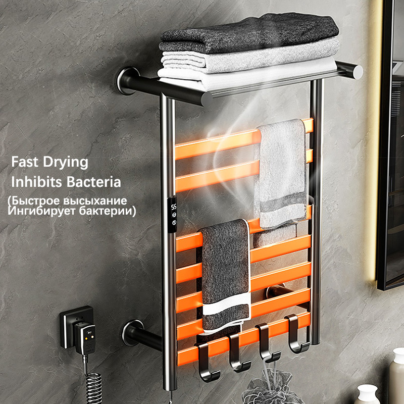 مجفف مناشف أسود/أبيض/رمادي. رف - مراجعة Towel Warmer Electric وسعره
