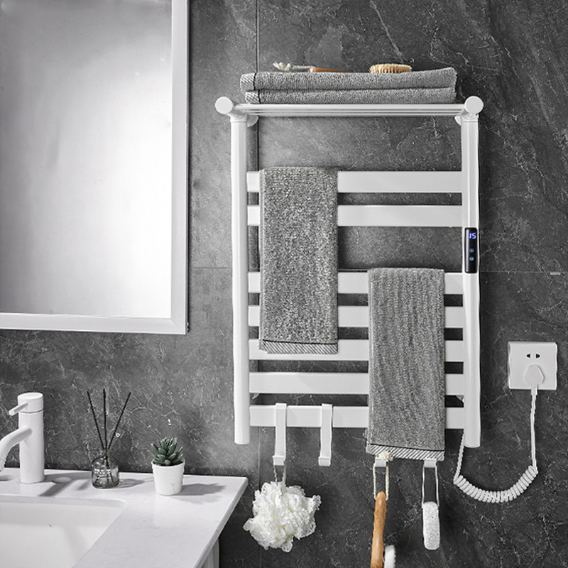 مجفف مناشف أسود/أبيض/رمادي. رف - مراجعة Towel Warmer Electric وسعره