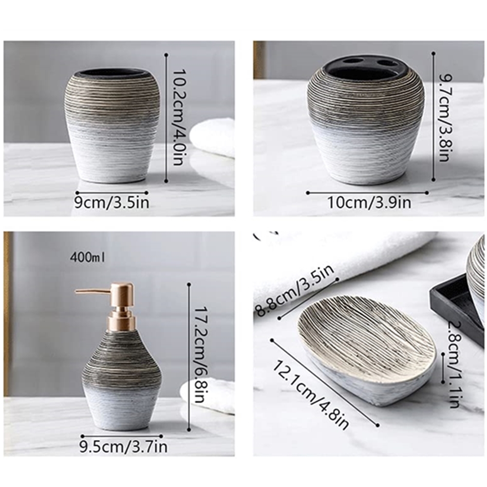 طقم إكسسوارات حمام سيراميك من  - مراجعة Zara Home Bathroom Set وسعره