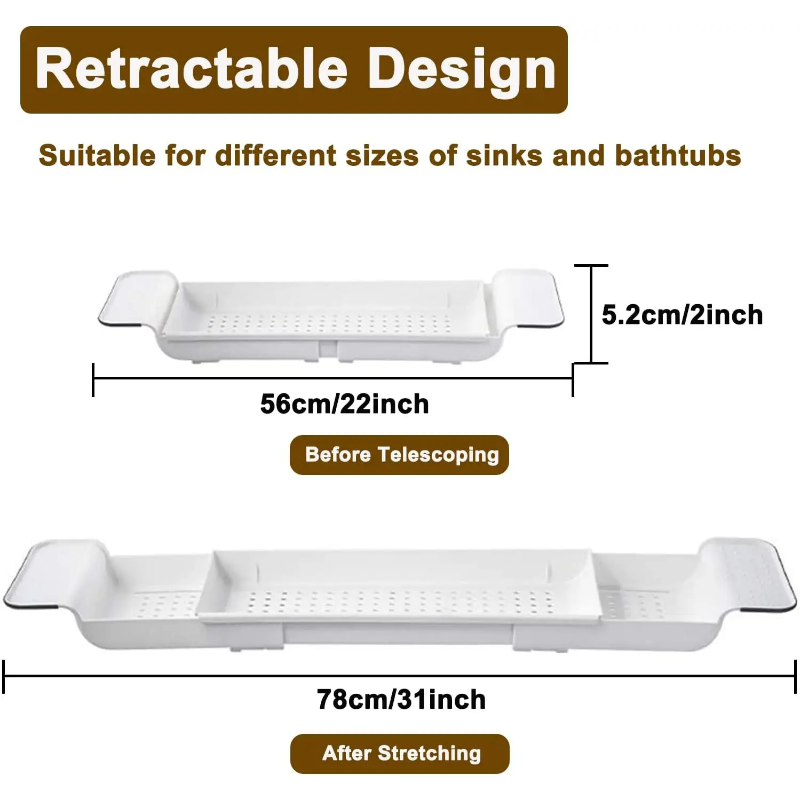 رف تخزين بسيط وأنيق لحوض الاست - مراجعة Bath Caddy Tray وسعره