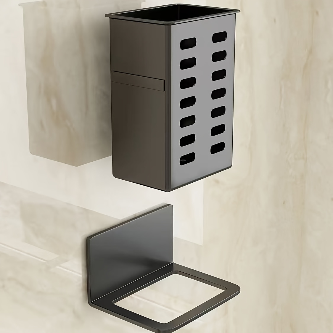 مجموعة من قطعتين من حامل فرشاة - مراجعة Home Essentials Bathroom Storage وسعره