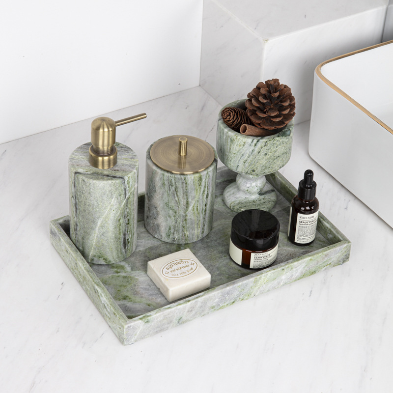 طقم صينية حمام رخامية فاخرة من - مراجعة Zara Home Bathroom Set وسعره