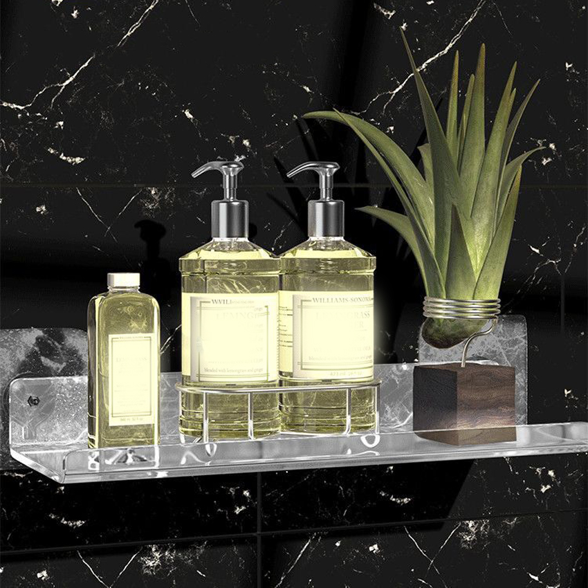 رف تخزين أكريليك شفاف أرفف مثب - مراجعة Zara Home Bathroom Accessories وسعره