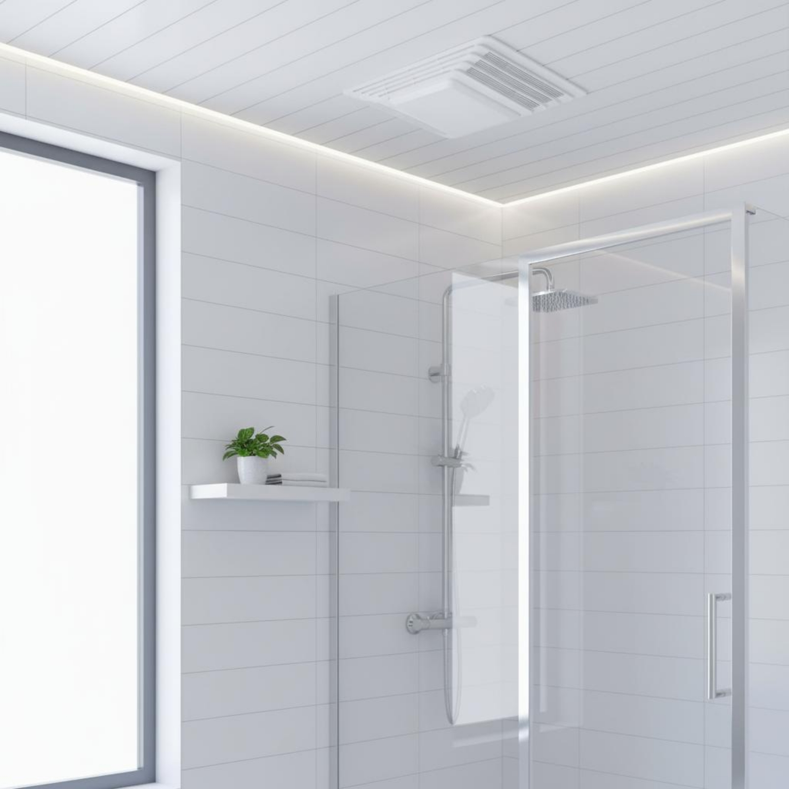 غطاء مروحة شفط الحمام بتشطيب أ - مراجعة Home Bathroom Fan وسعره