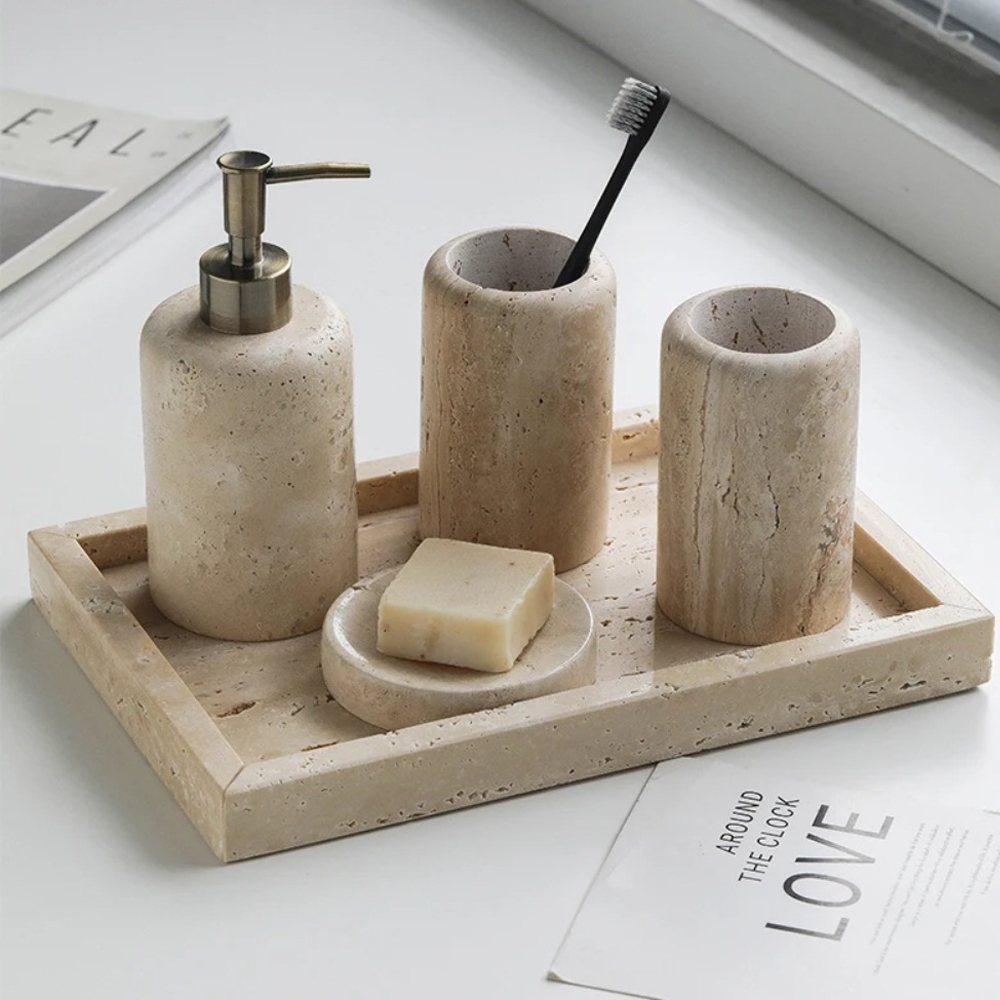 طقم حمام بتصميم نورديك من الحج - مراجعة Zara Home Bathroom Set وسعره