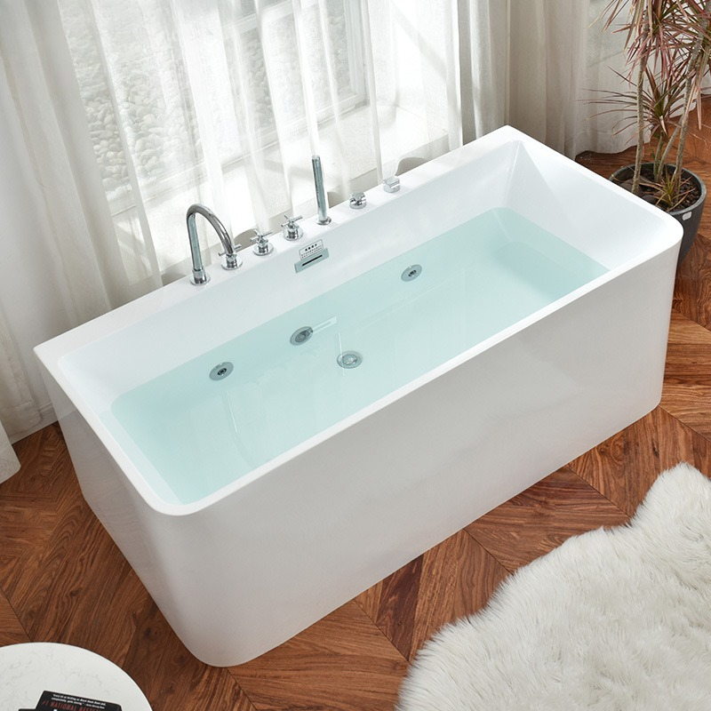 حوض استحمام أكريليك قائم بذاته - مراجعة Home Bathroom Jacuzzi وسعره