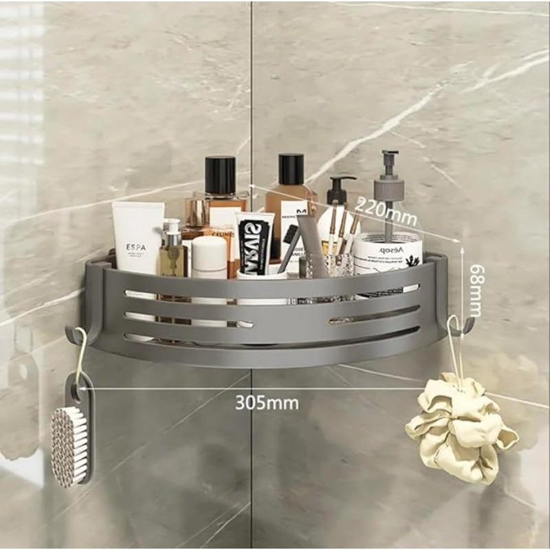 منظم زاوية للحمام قابل للتركيب - مراجعة Bath Caddy Tray وسعره