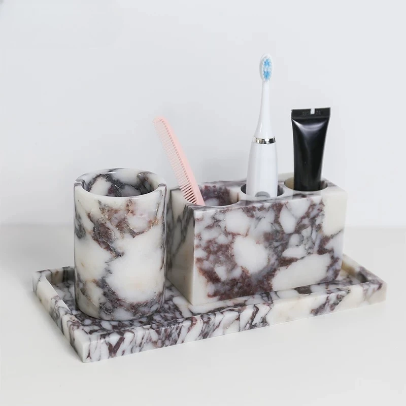 صينية رخام طبيعي فاخرة، حامل ف - مراجعة Bath Caddy Tray وسعره