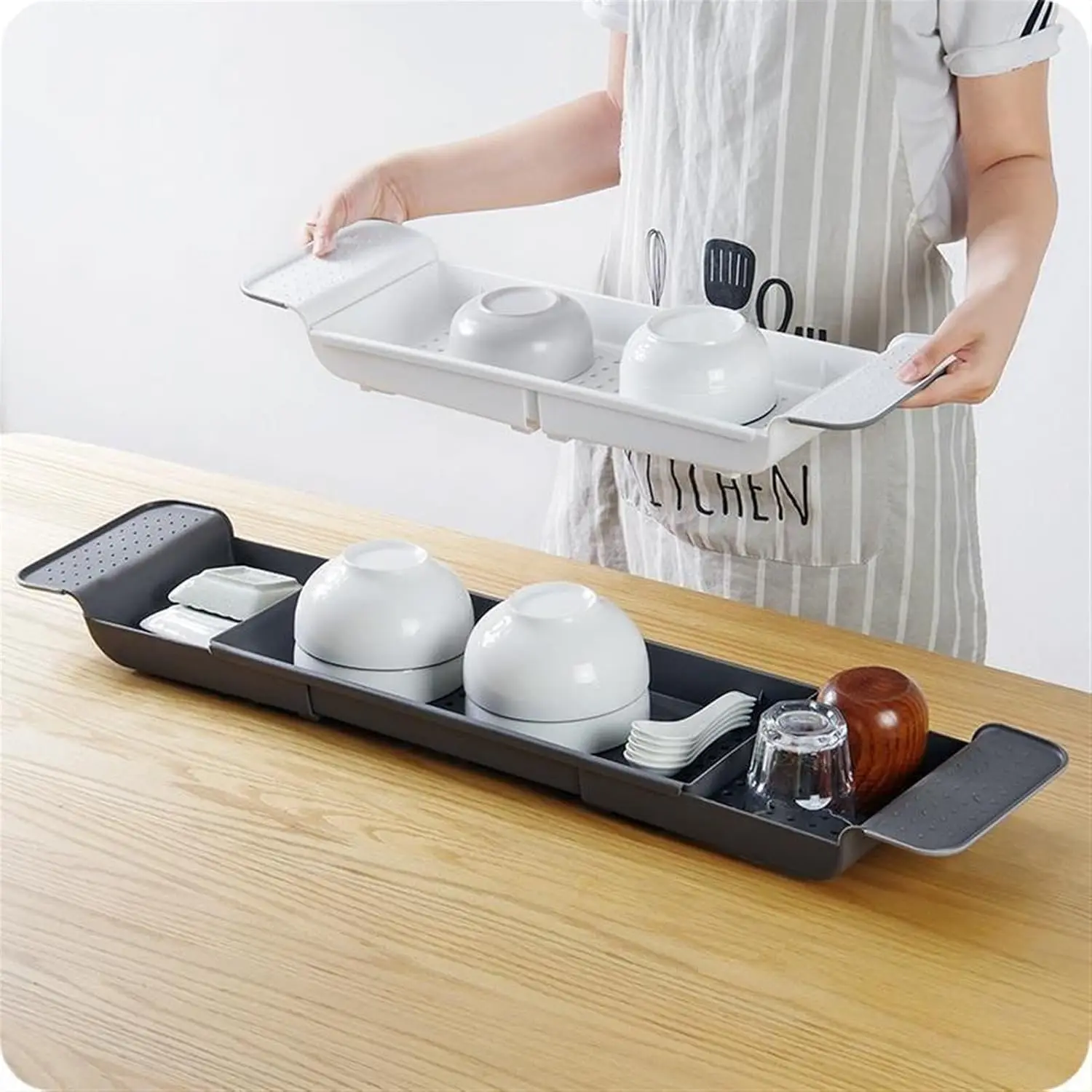 رف حوض الاستحمام القابل للتمدي - مراجعة Bath Caddy Tray وسعره