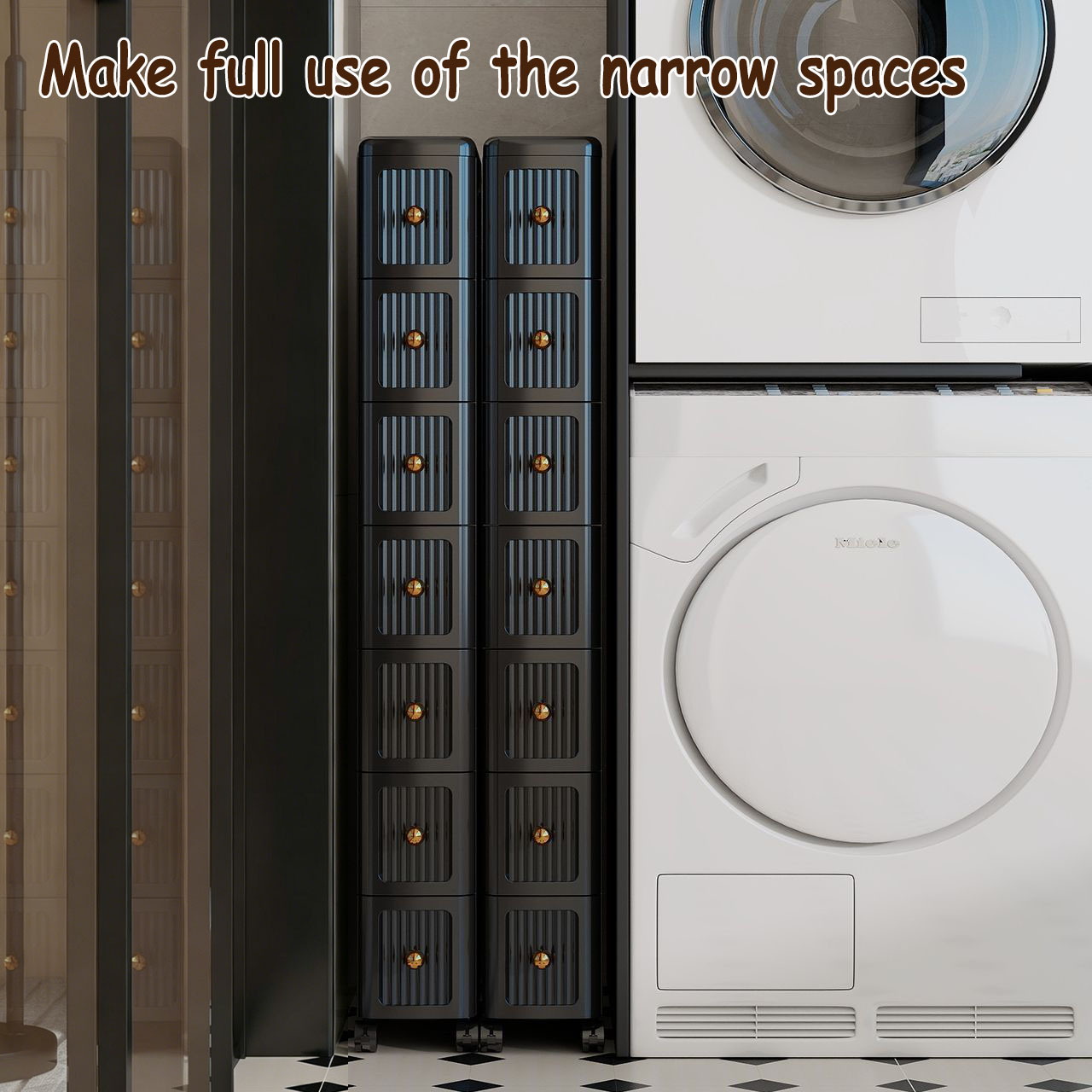 خزانة تخزين ضيقة بعرض 15 سم -  - مراجعة Home Goods Bathroom Storage وسعره