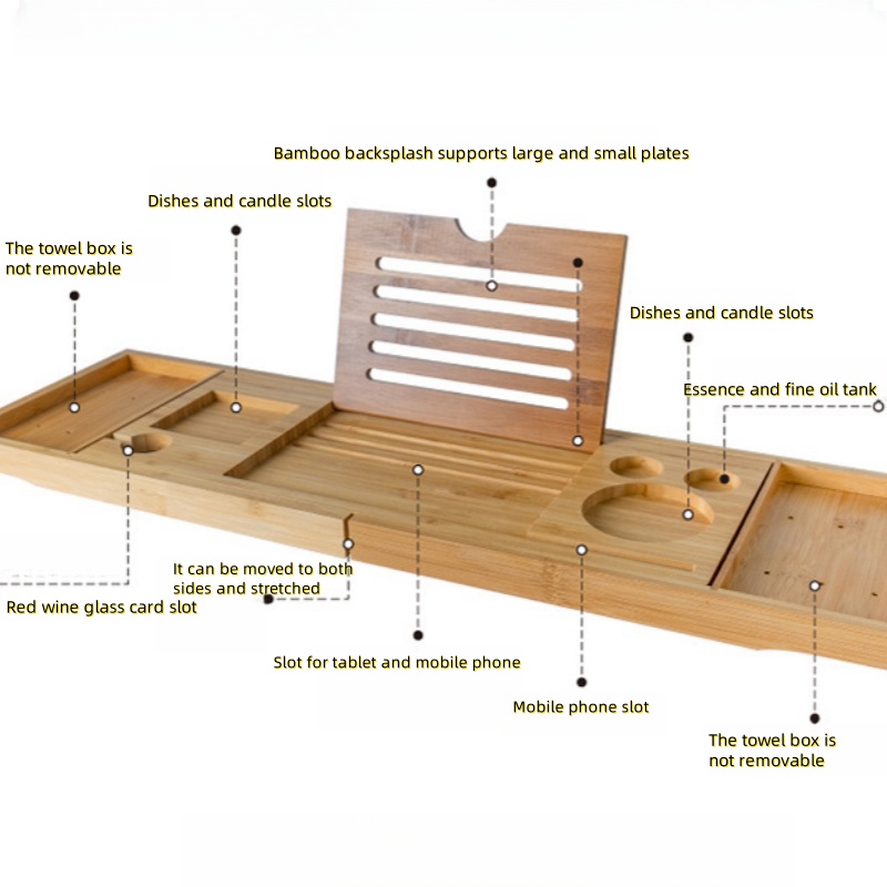 جديد قابل للتعديل المنزل علبة  - مراجعة Bath Caddy Tray وسعره