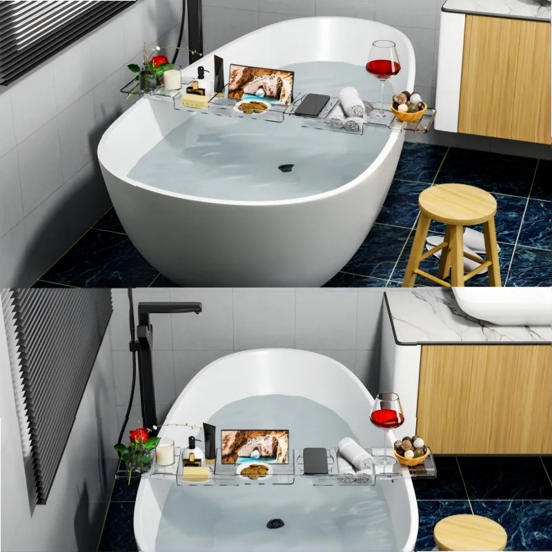 منظم دش قابل للتعديل والتمدد،  - مراجعة Bath Caddy Tray وسعره