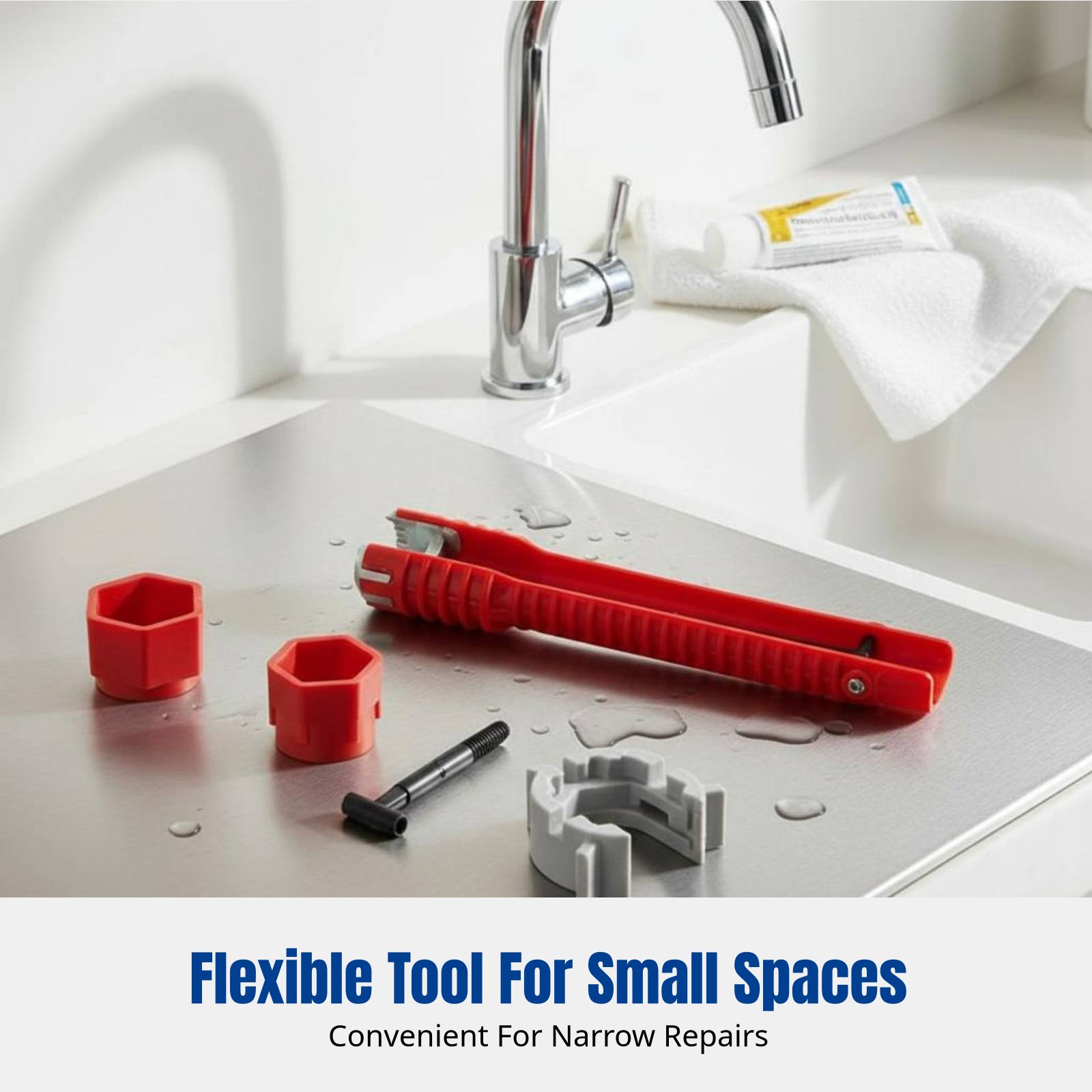 مفتاح ربط للسباكة، أداة بلاستي - مراجعة Home Bathroom Sink وسعره