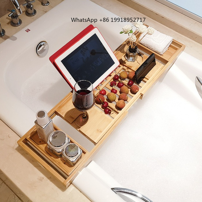 حامل حوض الاستحمام من الخيزران - مراجعة Bath Caddy Tray وسعره