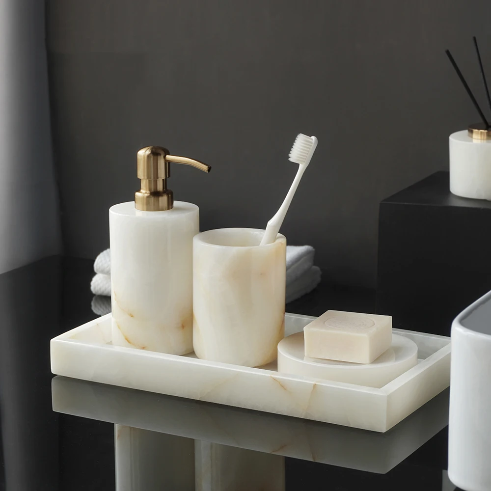 طقم إكسسوارات حمام من الرخام ا - مراجعة Zara Home Bathroom Set وسعره