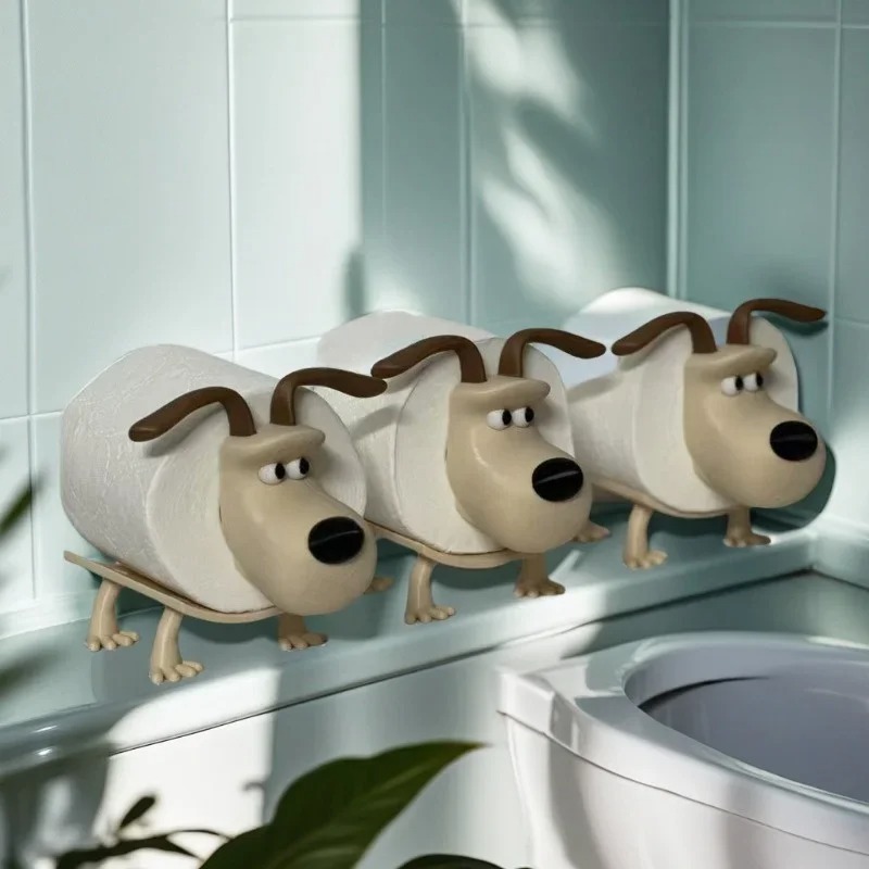 حامل مرحاض على شكل جرو، ديكور  - مراجعة Zara Home Bathroom Accessories وسعره
