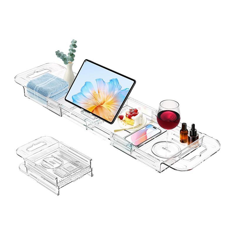 AEE2-صينية حمام قابلة للتمدد ل - مراجعة Bath Caddy Tray وسعره