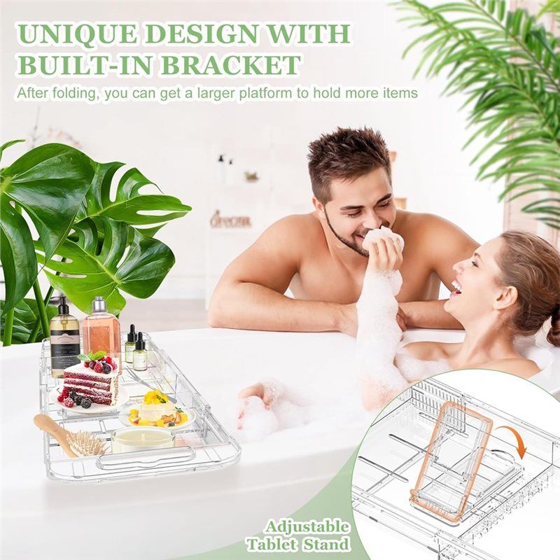 AEE2-صينية حمام قابلة للتمدد ل - مراجعة Bath Caddy Tray وسعره