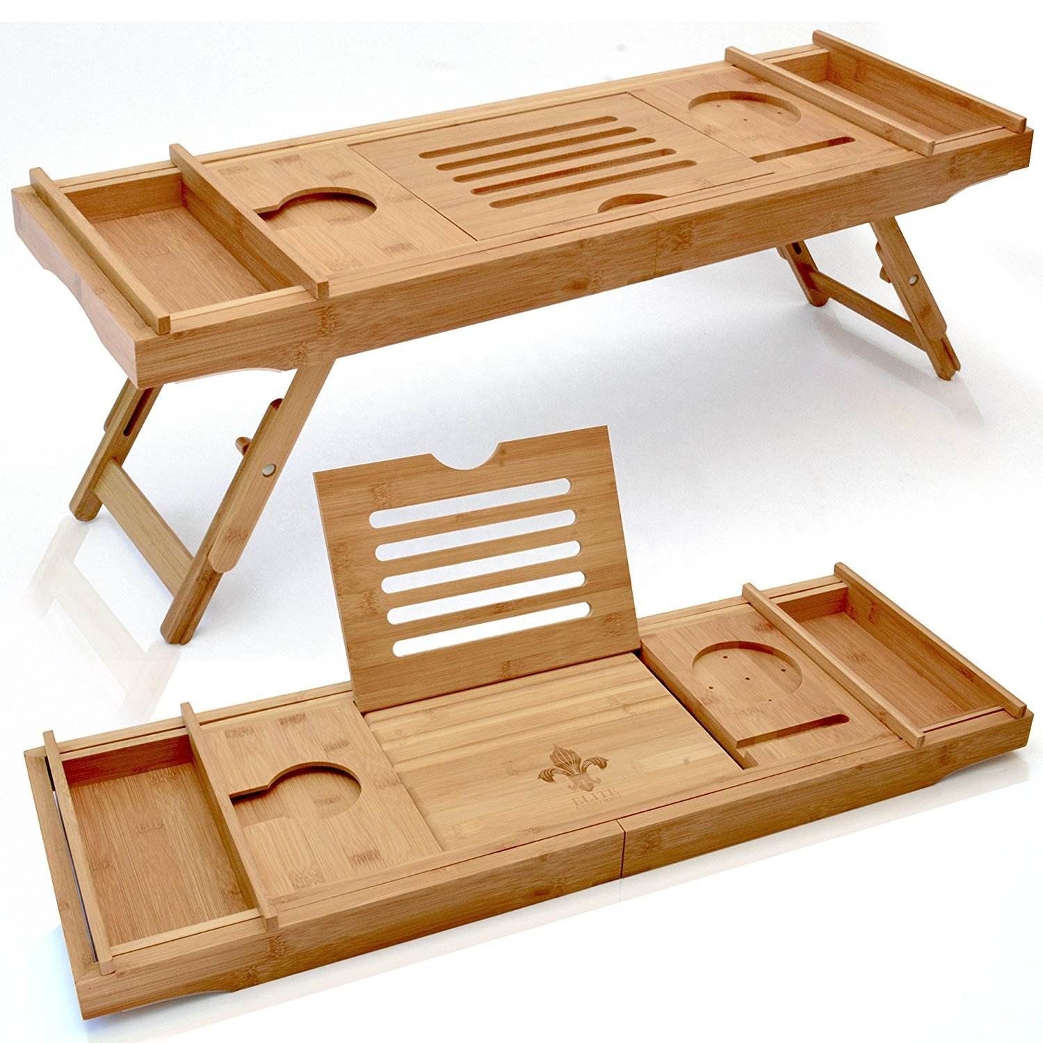 صينية حوض استحمام فاخرة من الخ - مراجعة Bath Caddy Tray وسعره