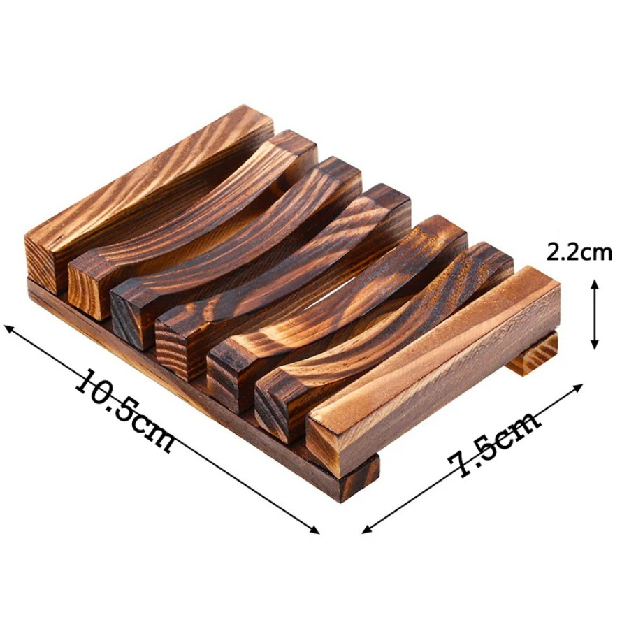 حامل صابون من الخيزران الطبيعي - مراجعة Home Essentials Bathroom Storage وسعره
