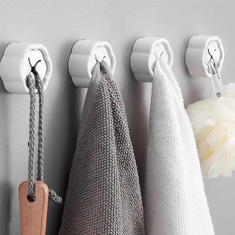 6 قطع حامل مناشف ذاتي اللصق بد - مراجعة Home Goods Bathroom Storage وسعره