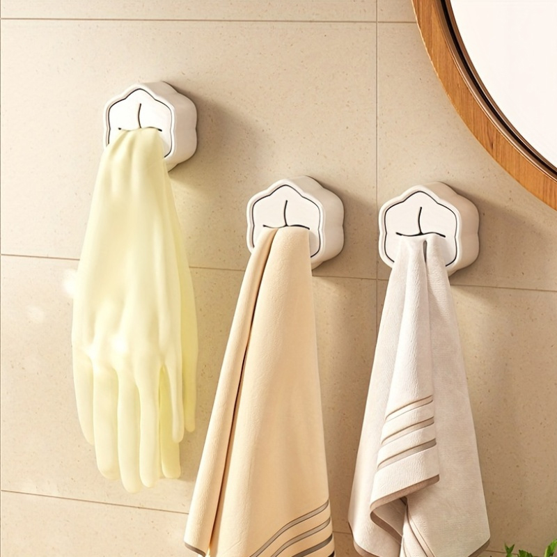 6 قطع حامل مناشف ذاتي اللصق بد - مراجعة Home Goods Bathroom Storage وسعره