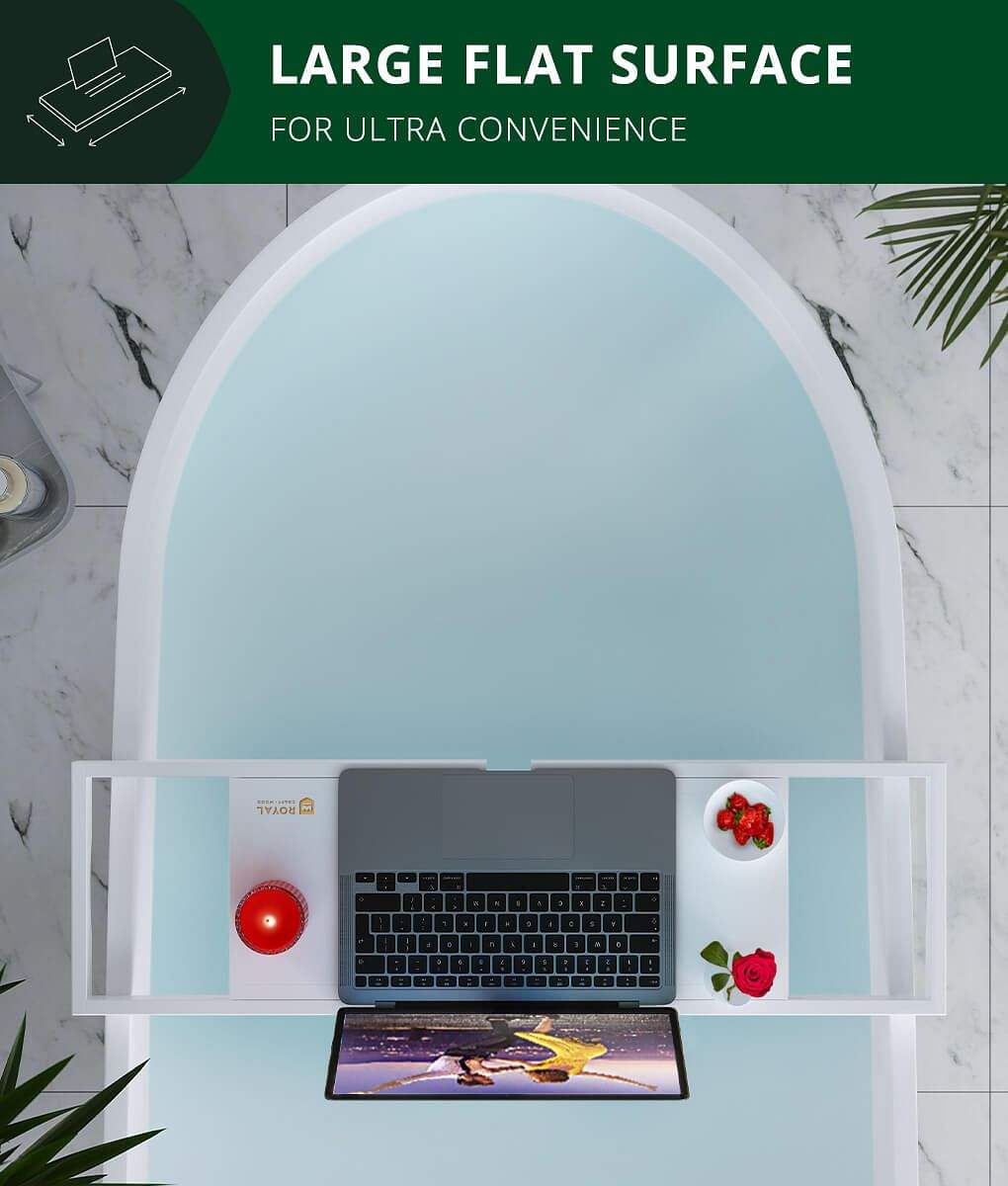 رف حمام فاخر قابل للتمدد من ال - مراجعة Bath Caddy Tray وسعره