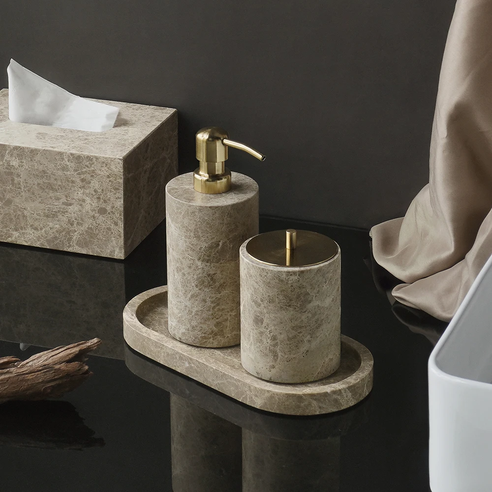 طقم إكسسوارات حمام من رخام إمب - مراجعة Zara Home Bathroom Set وسعره