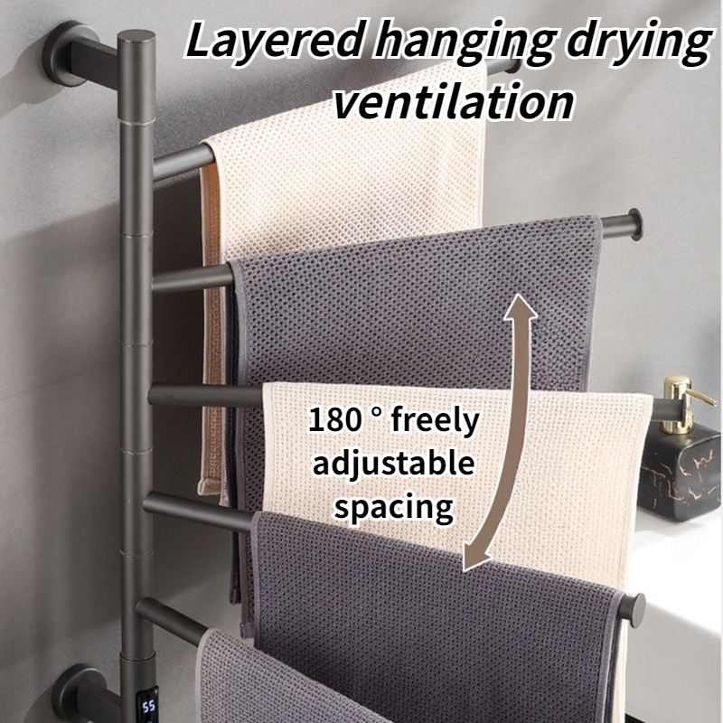 حامل مناشف كهربائي قابل للدورا - مراجعة Towel Warmer Electric وسعره